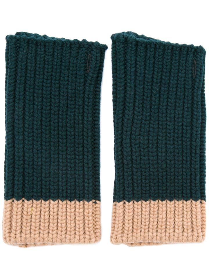 The Gigi Fingerless Gloves - Green