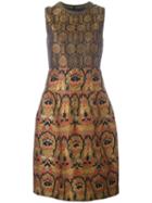 Etro Jacquard Flared Dress, Women's, Size: 42, Silk/acrylic/polyester/alpaca