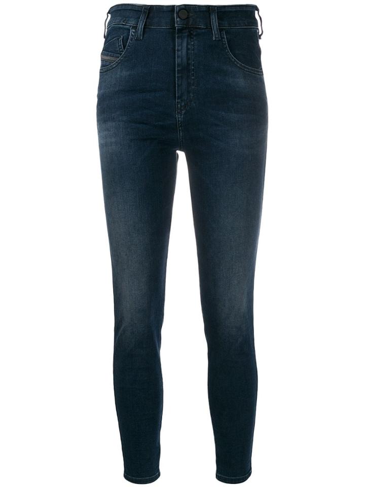 Diesel Slandy High-rise Skinny Jeans - Blue