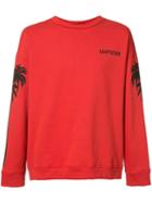 Adaptation - Oversized Palm Sweatshirt - Unisex - Cotton - Xs, Red, Cotton