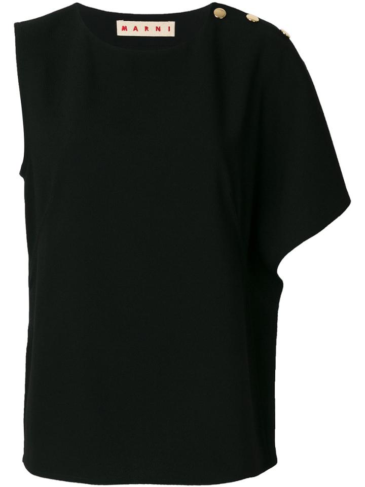 Marni Asymmetric T-shirt - Black