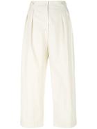 Forte Forte Cropped Trousers - Nude & Neutrals