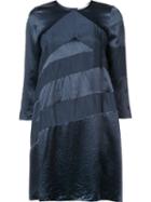 Sonia Rykiel Satin Effect Contrast Texture Dress