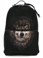 Valentino Wolf Print Backpack