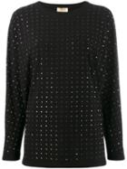 Liu Jo Square Studded Jumper - Black