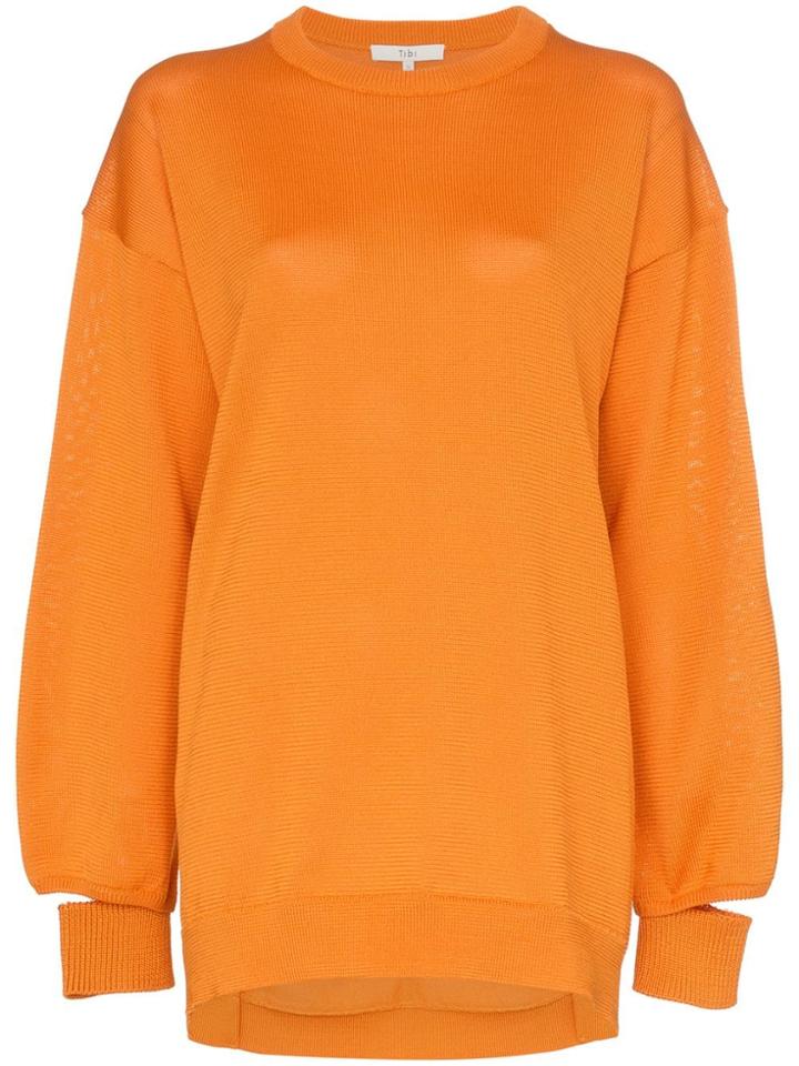 Tibi Oversized Knit Jumper - Orange