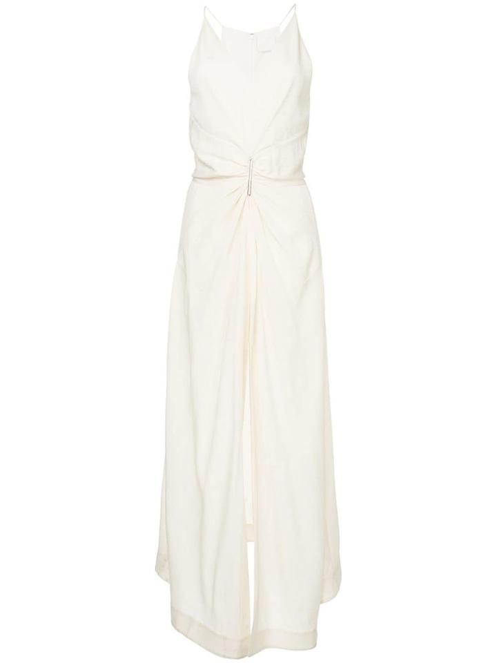 Dion Lee Cinched Plisse Dress - White