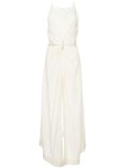Dion Lee Cinched Plisse Dress - White