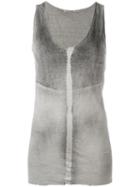 Transit Scoop Neck Vest, Women's, Size: 2, Grey, Linen/flax
