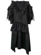 Simone Rocha Ruffle Bow Dress - Black