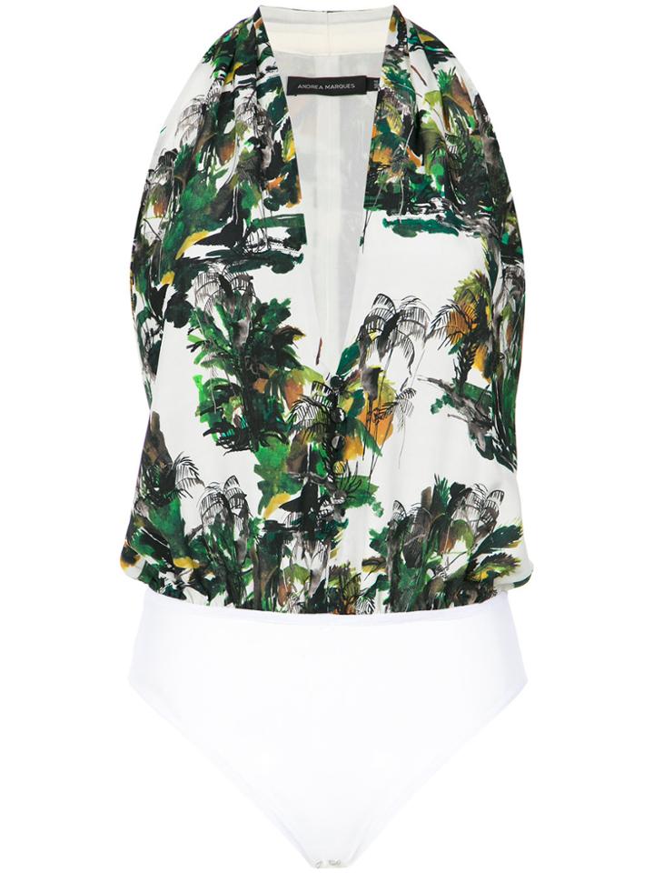 Andrea Marques V-neck Bodysuit - Unavailable