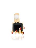 Anissa Kermiche Manipulee Onyx Pearl Earring - Metallic