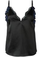 3.1 Phillip Lim Lace Slip Cami Blouse - Black