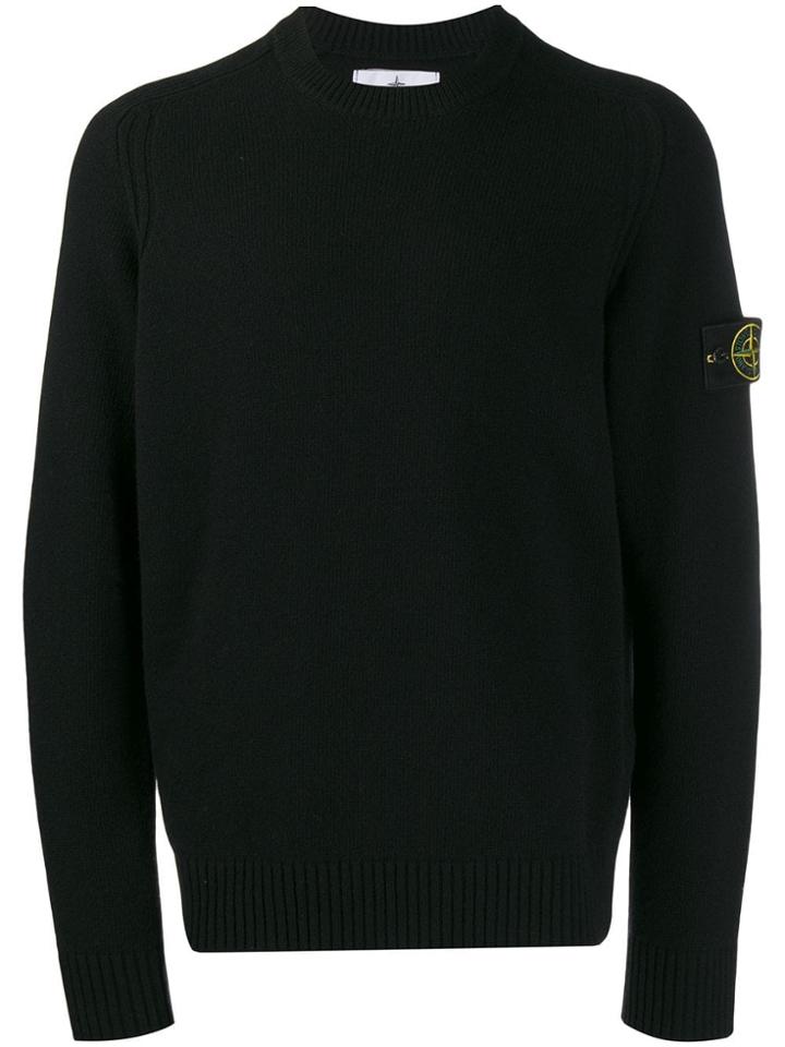 Stone Island Fine Knit Sweater - Black