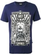 Just Cavalli - Printed T-shirt - Men - Cotton - M, Blue, Cotton