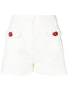 Dolce & Gabbana Jacquard Floral Shorts - White