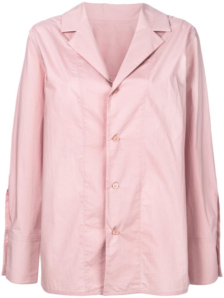 Marni Notched Collar Shirt - Pink & Purple