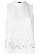 Alexander Wang Eyelet Embellished Top - White