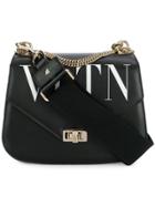 Valentino Valentino Garavani Logo Shoulder Bag - Black