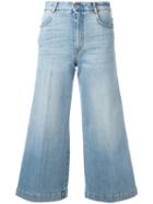 Stella Mccartney - Wide Leg Denim Culottes - Women - Cotton/spandex/elastane - 29, Blue, Cotton/spandex/elastane