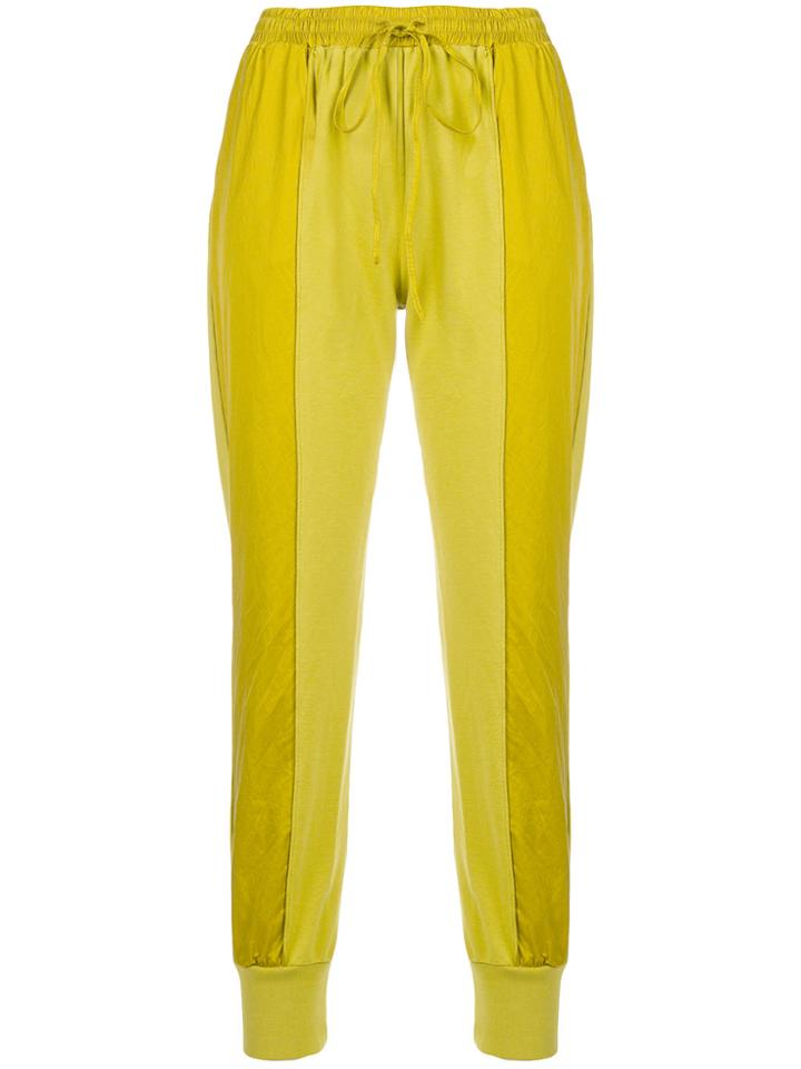 Andrea Ya'aqov Two-tone Sweat Pants - Yellow & Orange