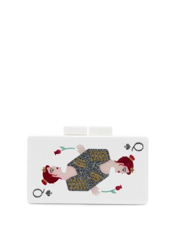 Rewind Vintage Affairs Playing Cards Clutch - White