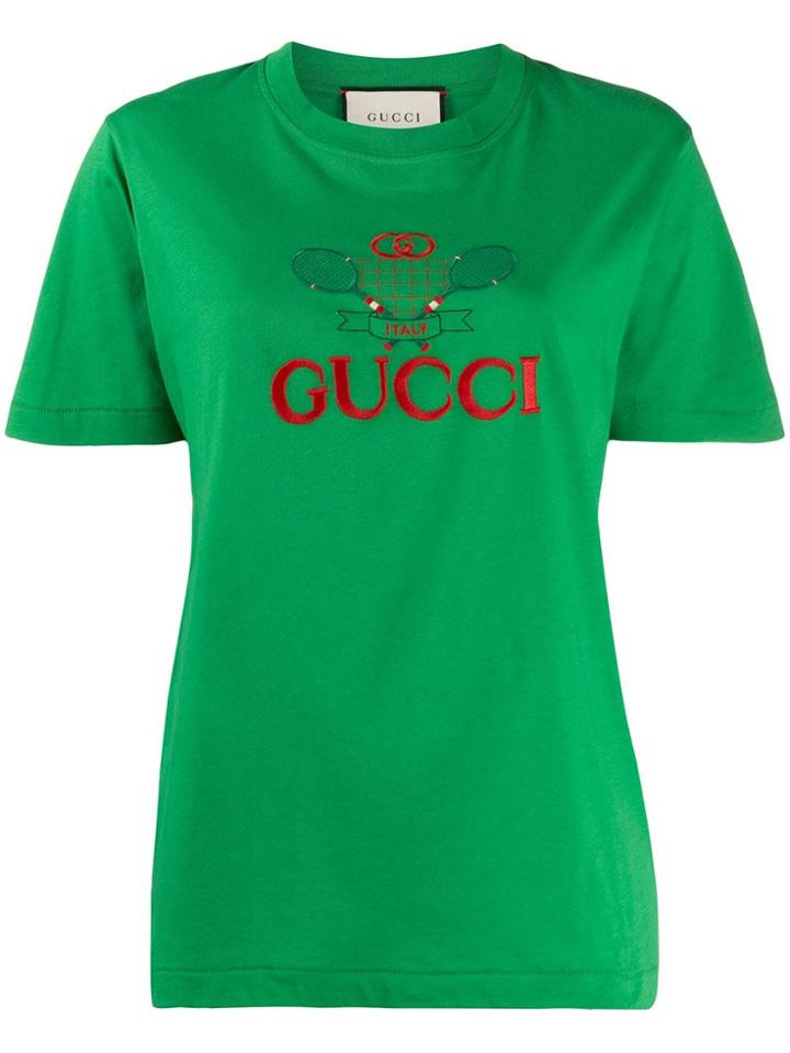 Gucci Gucci Tennis Logo T-shirt - Green