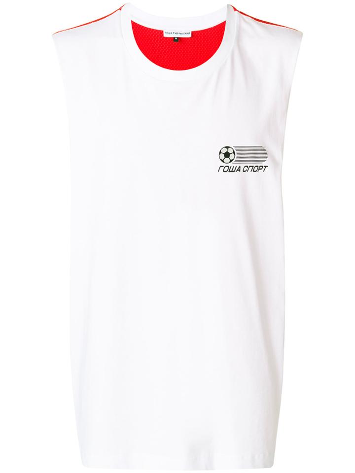 Gosha Rubchinskiy Front Logo Sports T-shirt - White