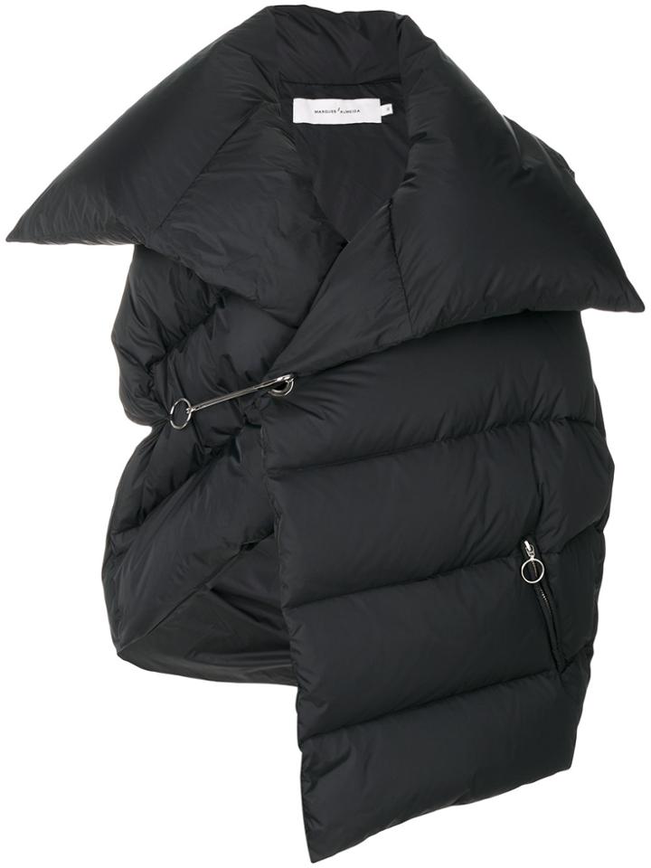 Marques'almeida Asymmetric Gilet - Black