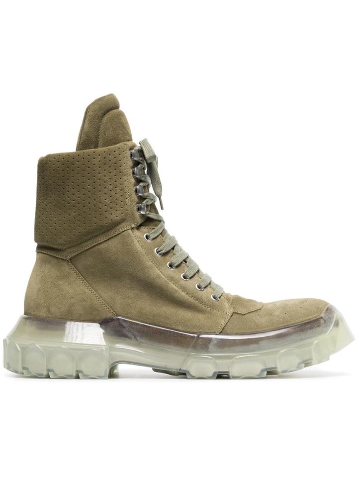 Rick Owens Tractor Dunk Ankle Boots - Brown