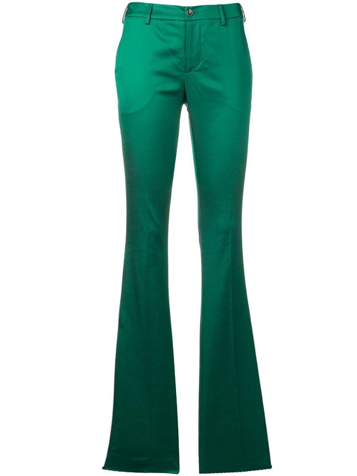 Pt01 Elsa Flared Trousers - Green