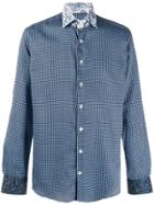 Etro Paisley Print Collar Shirt - Blue