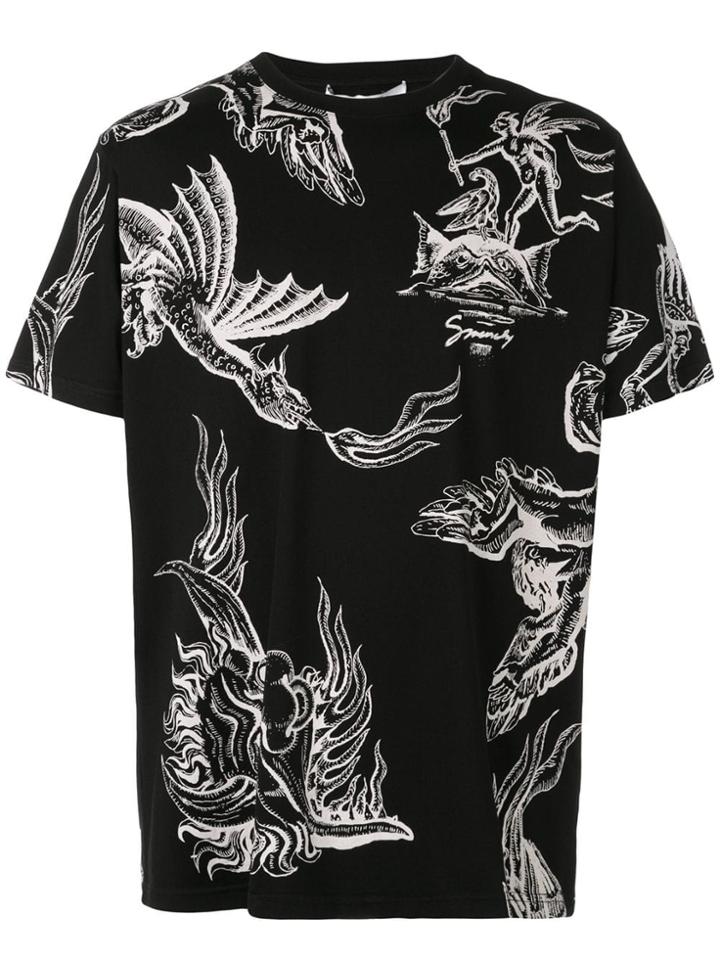 Givenchy Angel Print T-shirt - Black