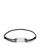 Le Gramme 25/10g Cord Bracelet - Silver/black
