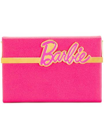 Charlotte Olympia Barbie Vanina Clutch, Women's, Pink/purple, Calf Leather