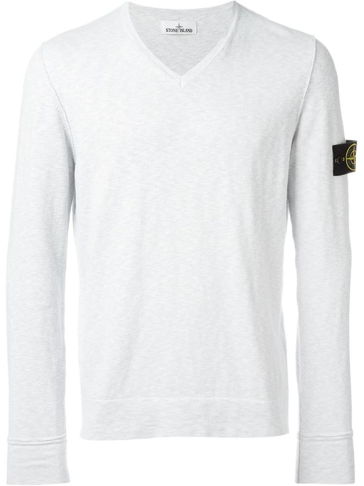 Stone Island V-neck Sweater