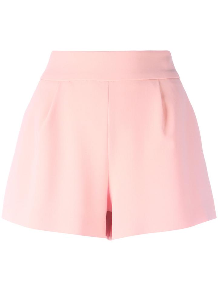 Boutique Moschino Plain Shorts, Women's, Size: 42, Pink/purple, Rayon/triacetate/polyester