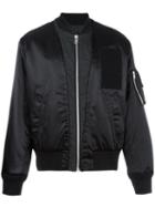 Maison Margiela Asymmetric Front Bomber Jacket, Men's, Size: 50, Black, Polyamide/polyester/cotton