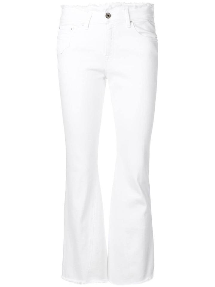 Don't Cry Slim Bell-bottom Jeans - White