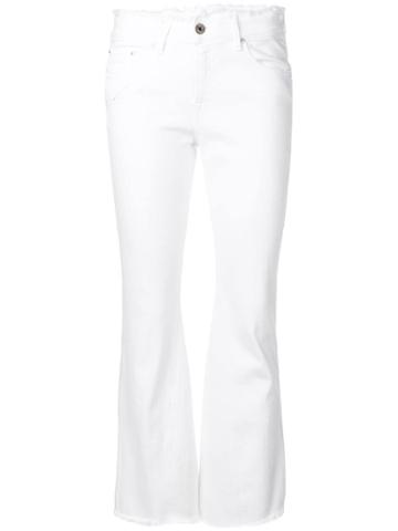 Don't Cry Slim Bell-bottom Jeans - White