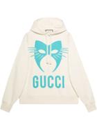 Gucci Online Exclusive Gucci Manifesto Oversize Hoodie - White
