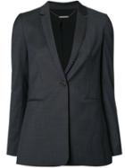Elie Tahari Embroidered Trim Blazer, Women's, Size: 4, Blue, Polyester/spandex/elastane/wool