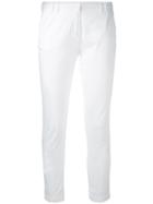 Eleventy Super Skinny Cropped Trousers - White
