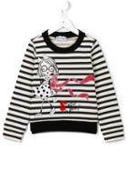 Simonetta Strike A Pose! Print Sweatshirt, Girl's, Size: 10 Yrs, Black