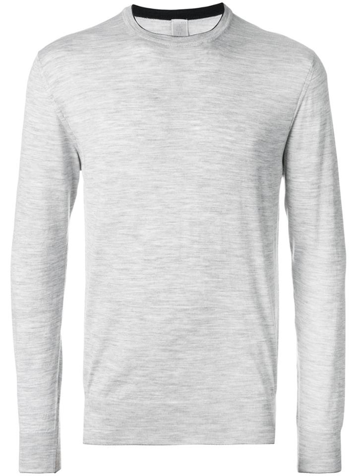 Eleventy Contrasting Detail Jumper - Grey
