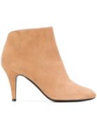 Casadei Curved Rear Ankle Boots - Nude & Neutrals