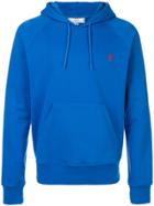 Ami Alexandre Mattiussi Hooded Logo Sweatshirt - Blue
