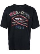 Taakk - Sequinned T-shirt - Men - Cotton/polyester - 2, Black, Cotton/polyester