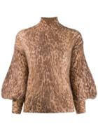 Zimmermann Leopard Print Sweater - Brown