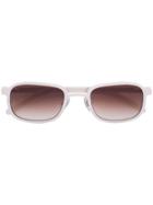Blyszak Porcelain Steel Frame Iii Sunglasses With Amber Lens - White